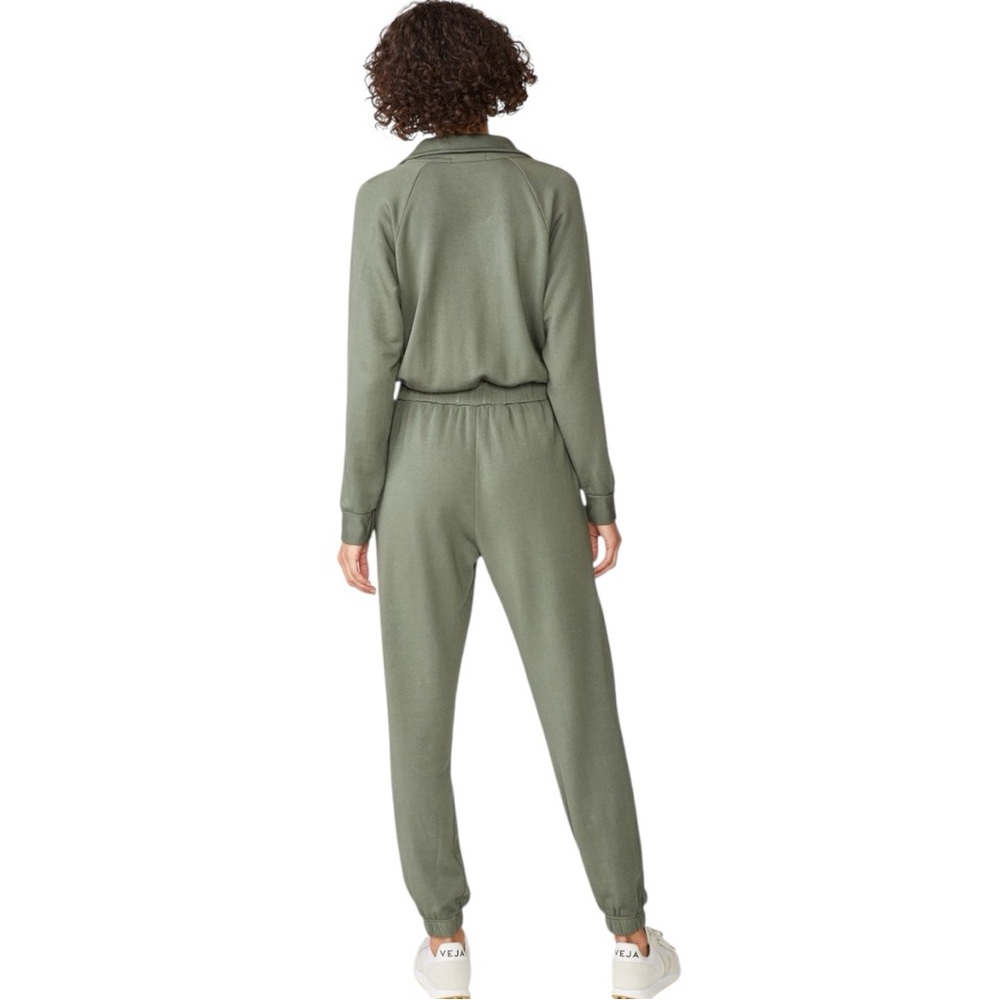 Stateside Super Soft Fleece Jumpsuit, Medium, Artichoke Green Fleece Zip NWOT - Picture 4 of 10